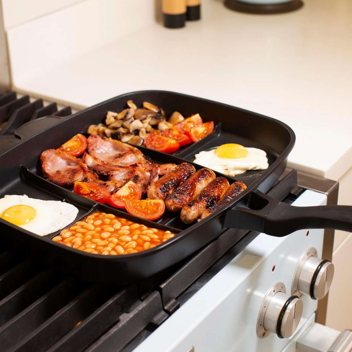 5 in 1 square Non Stick Frying Pan