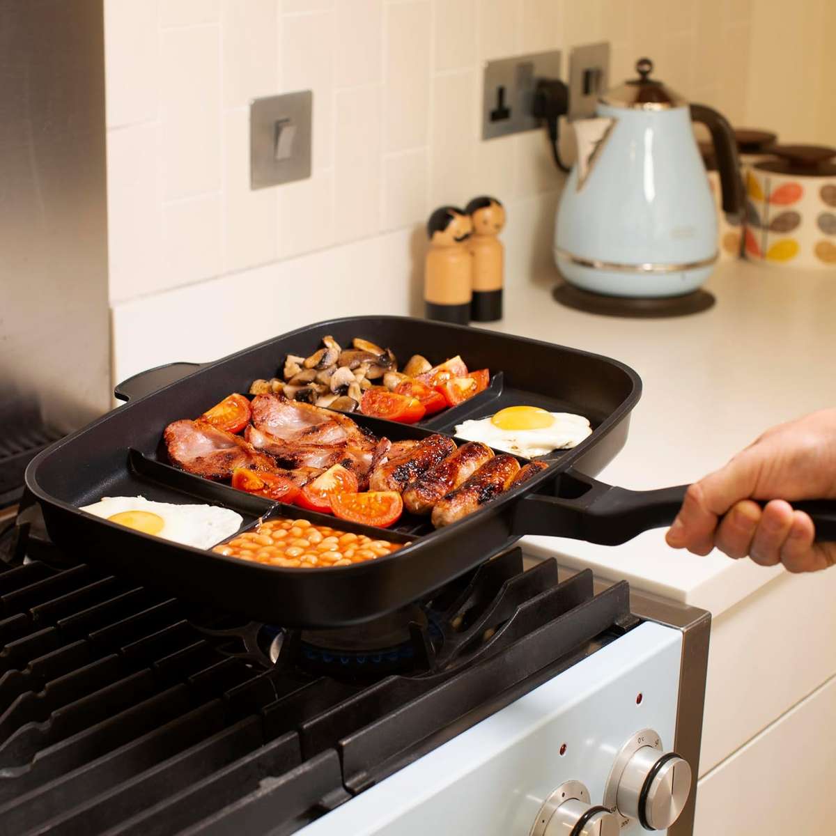 5 in 1 square Non Stick Frying Pan
