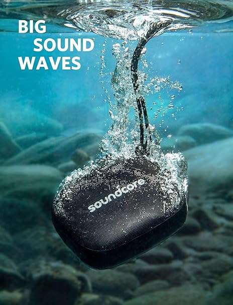 Anker Icon Mini, Waterproof Bluetooth Speaker with Explosive Sound, IP67 Wcore