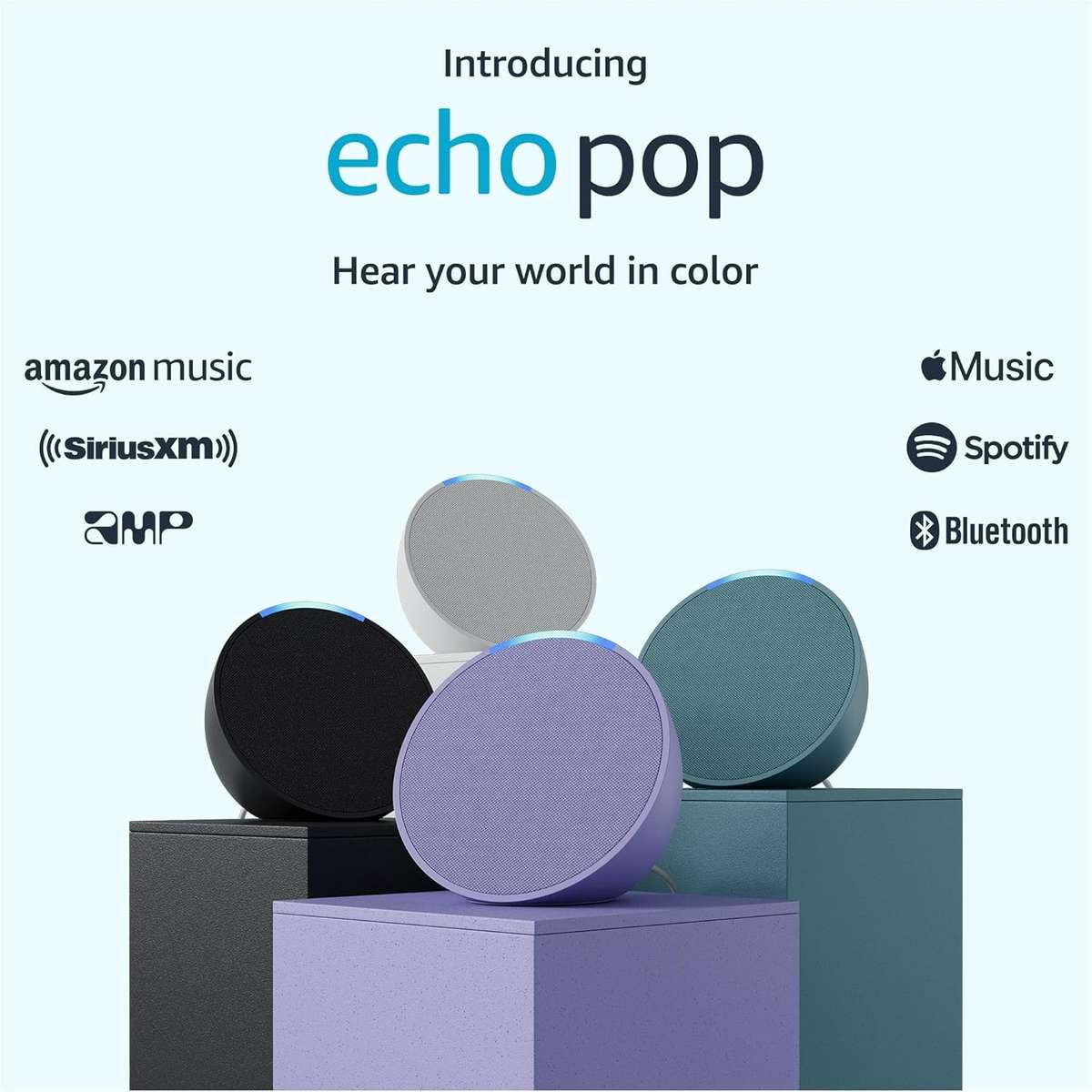 Amazon Echo Pop - Smart Home Speaker feat. Alexa