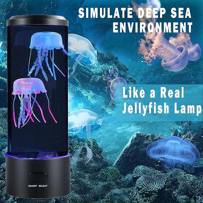 LED Jellyfish Aquarium Colorful Lamp
