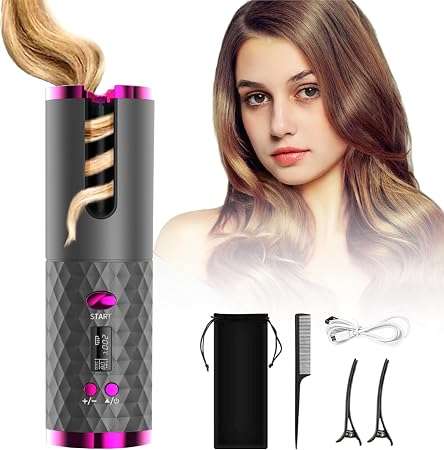 Andowl Automatic Curling Iron, Hair Curling Iron for Hair Styling