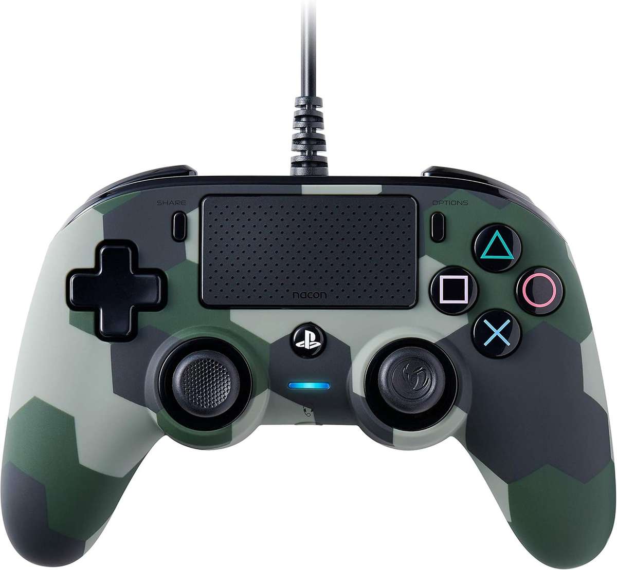 Nacon Wired Compact Controller [Camo Green] - PS4