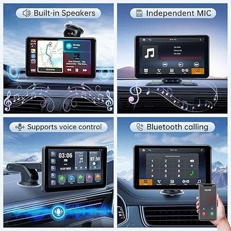 7" Wireless CarPlay Android Auto touch HD screen