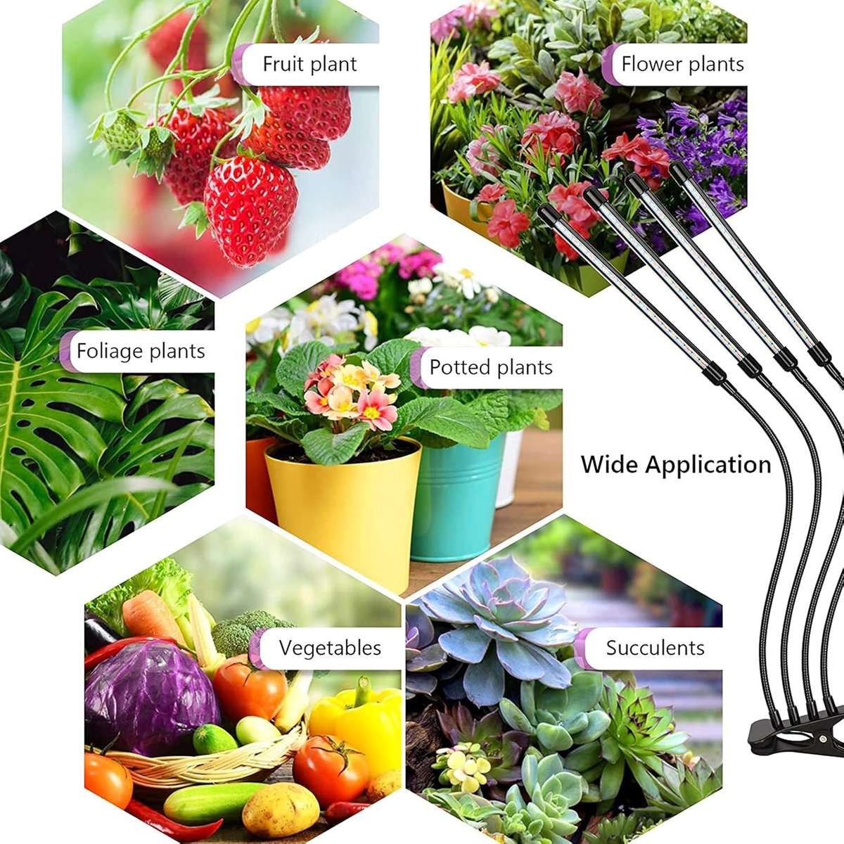 LED remote control reverse  folding plant light