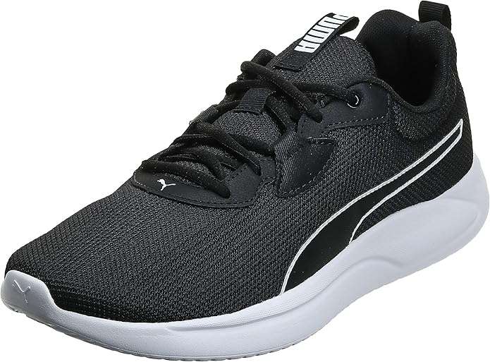 PUMA RESOLVE RUN BLACK WHITE RUNNING SHOE