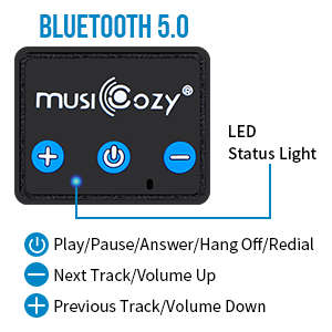 Bluetooth Wireless Sleep Headphones - Eye Mask - Black