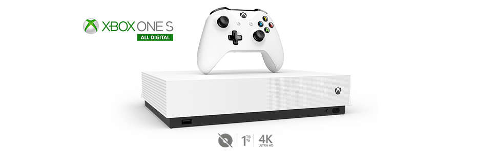 Xbox One S 1TB All-Digital Edition Console (Disc-free Gaming)