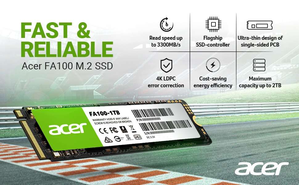 Acer 512GB NVMe M.2 Solid State Drive
