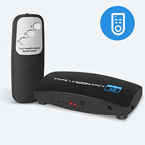 8K@60Hz HDMI 2.1 Switch, HDMI Switch 3 in 1 Out