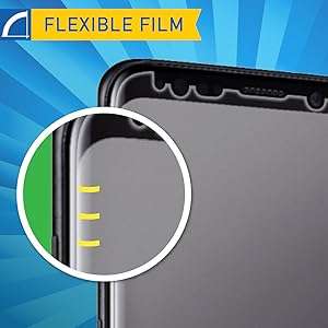 ARMORSUIT MILITARYSHIELD-Samsung Galaxy S9 Plus Screen Protector FULL EDGE coverage - Case Friendly