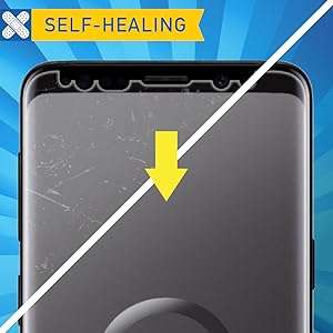 ARMORSUIT MILITARYSHIELD-Samsung Galaxy S9 Plus Screen Protector FULL EDGE coverage - Case Friendly