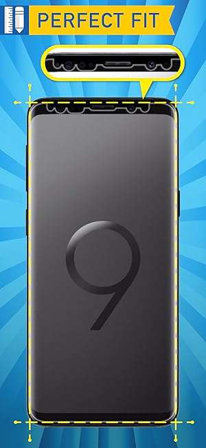 ARMORSUIT MILITARYSHIELD-Samsung Galaxy S9 Plus Screen Protector FULL EDGE coverage - Case Friendly