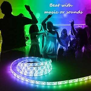 10m RGB Wifi Smart LED Strip Light kit with DC12V Power Supply - alexa/google home enabled - 0.75kg