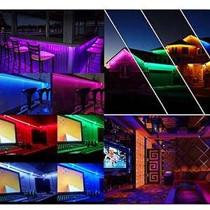 10m RGB Wifi Smart LED Strip Light kit with DC12V Power Supply - alexa/google home enabled - 0.75kg