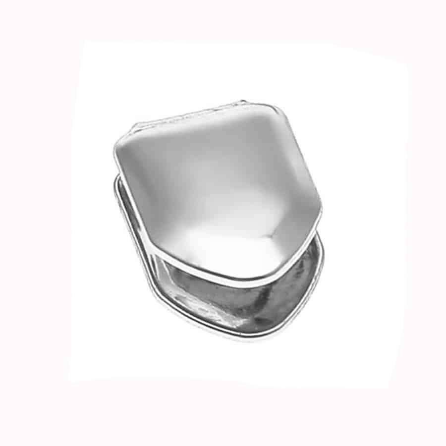 Teeth Grillz Single Silver Clip on Tooth Cap