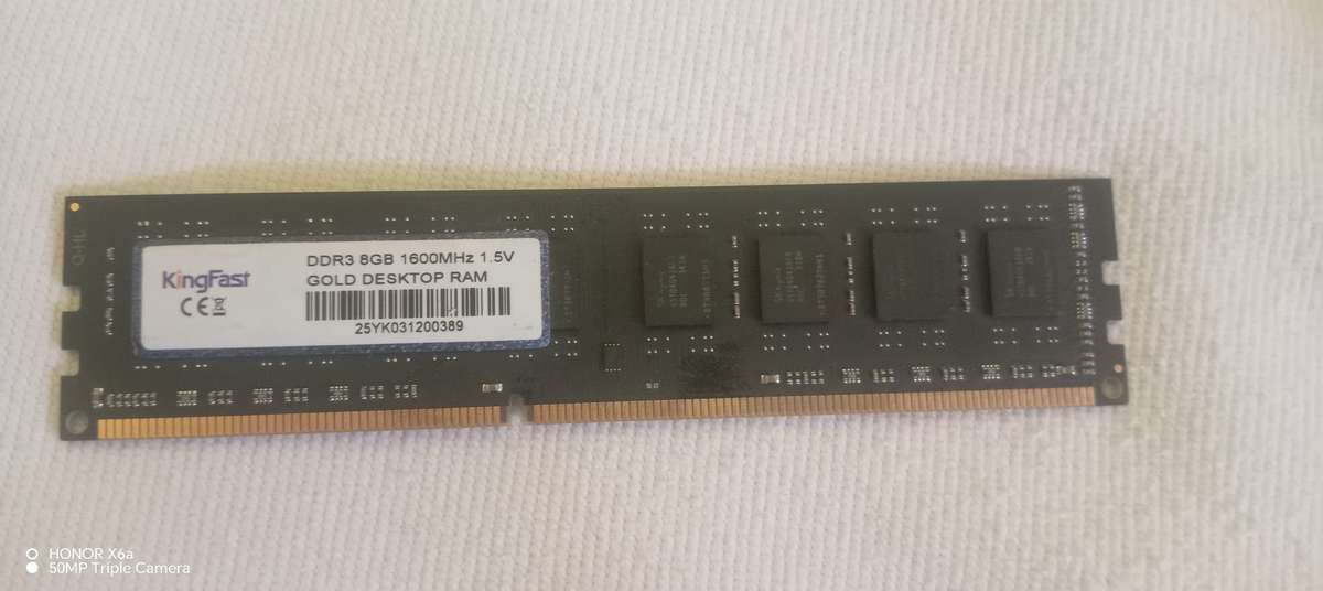 KingFast 8GB DDR3 Desktop RAM 1600MHz (Used)