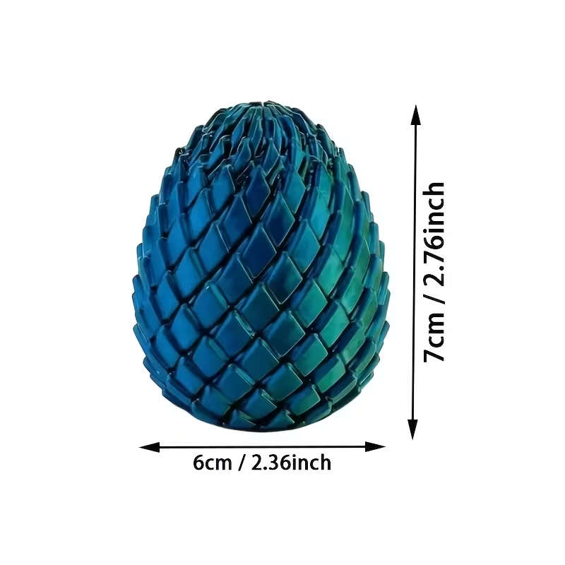 3D Printed Twisted Dragon Egg Random colour