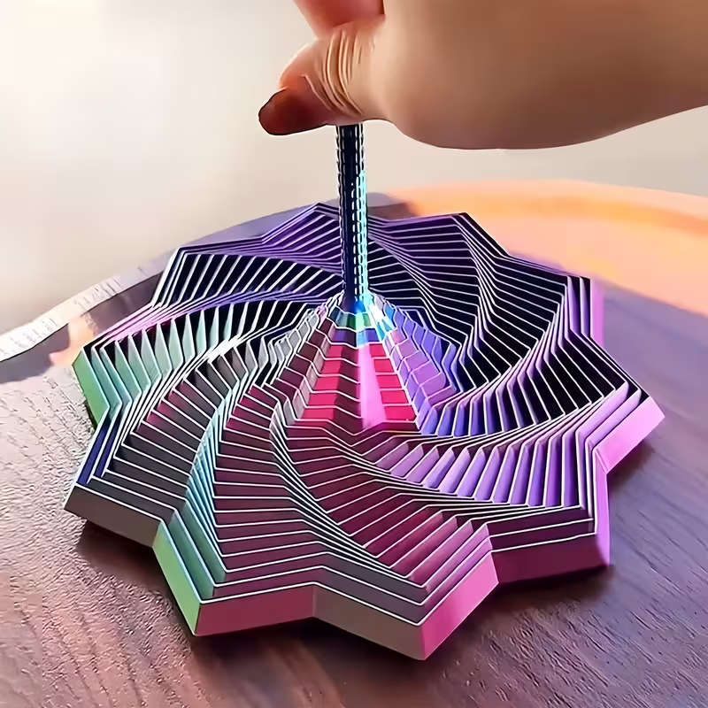 1pcs Random Color 3D Printed Carrot Tower