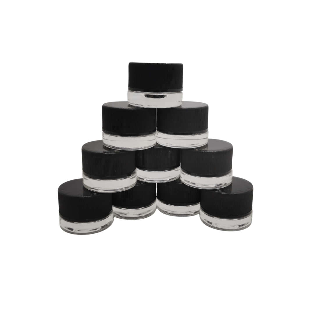 25 x Transparent Glass Jar  5ml