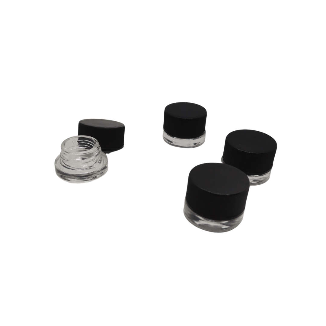 25 x Transparent Glass Jar  5ml