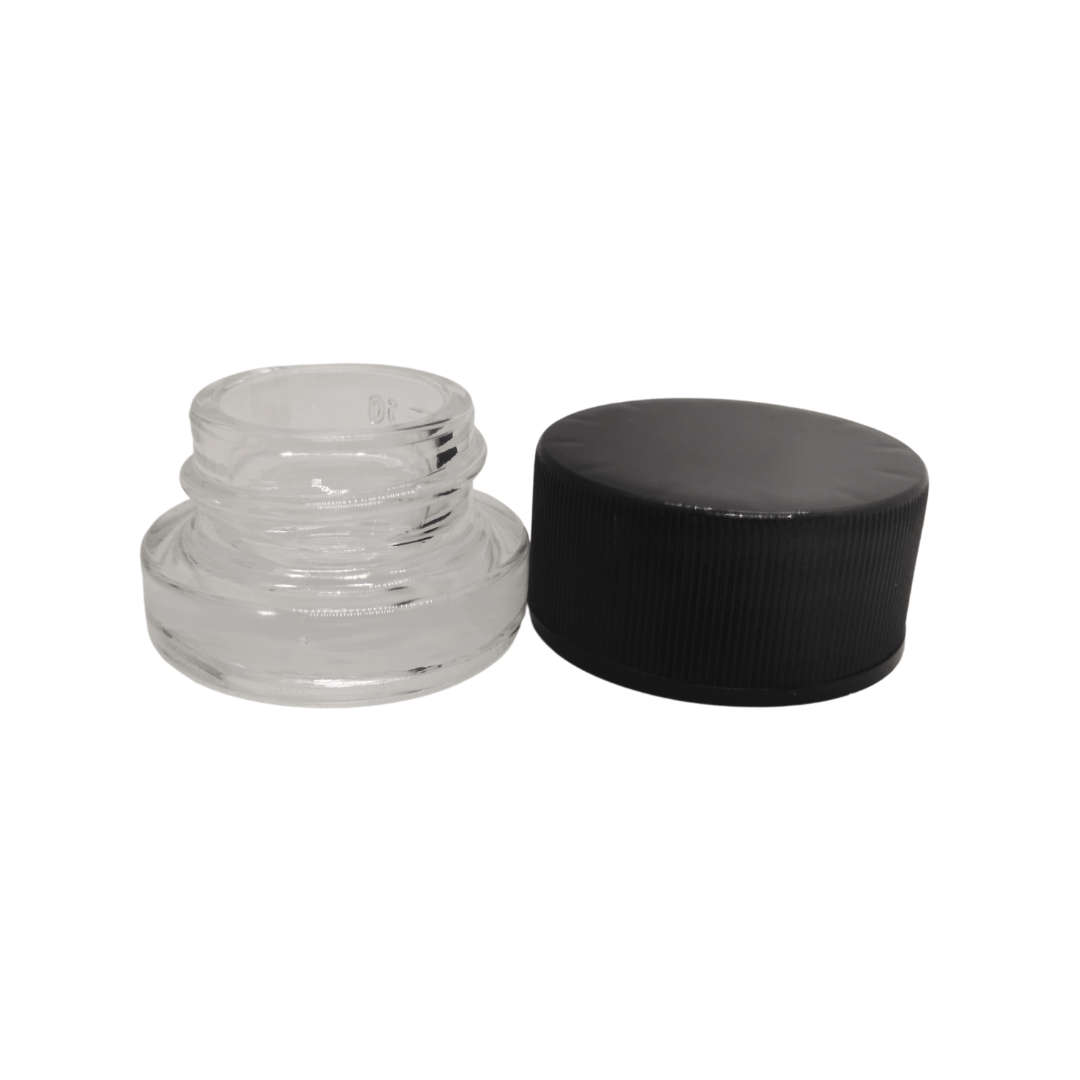 25 x Transparent Glass Jar  5ml