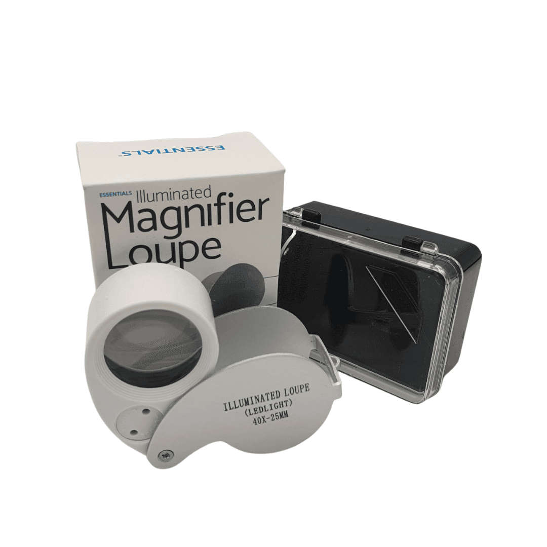 Essentials Illuminated Magnifier Loupe (40X)