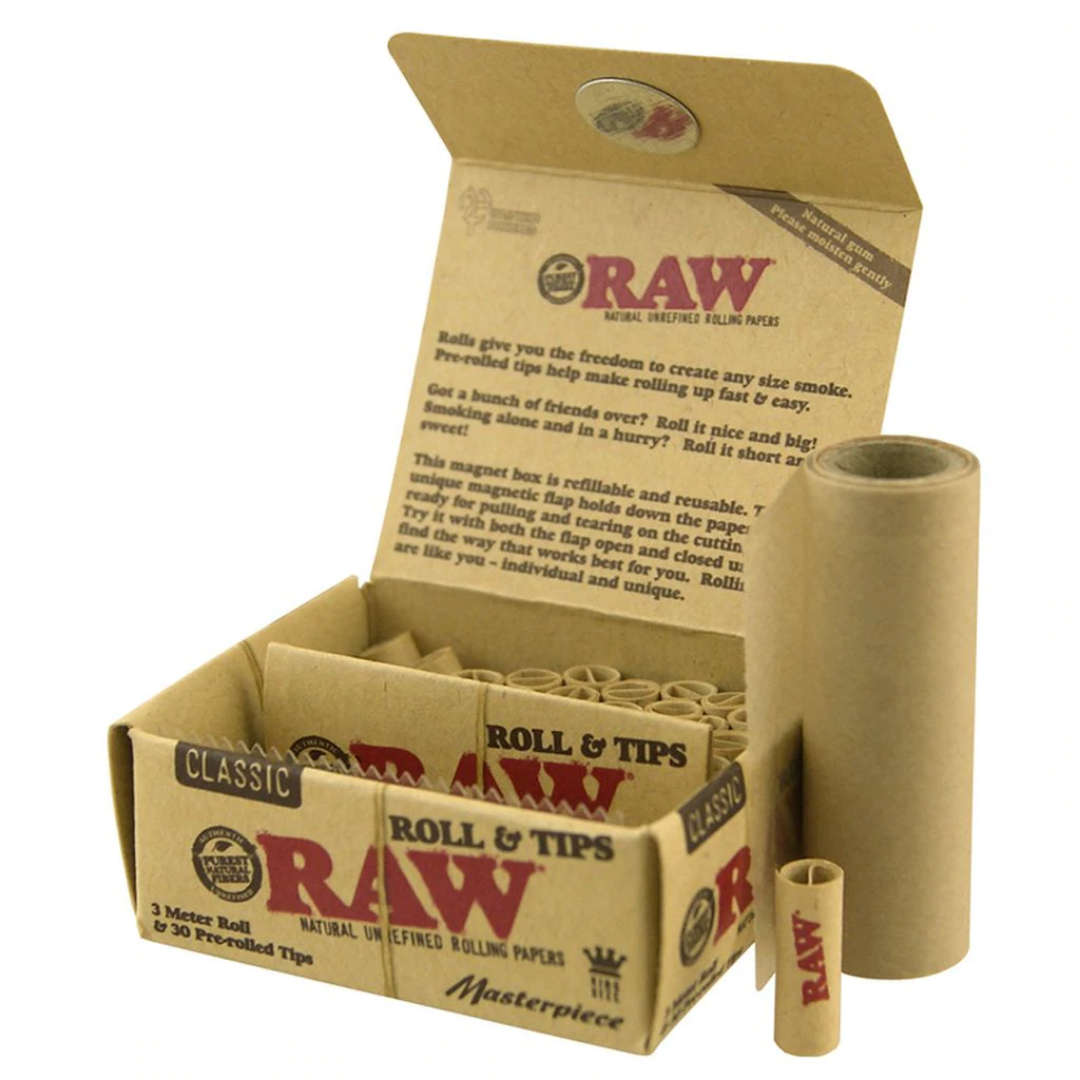 RAW Roll - 3m + Prerolled Tips