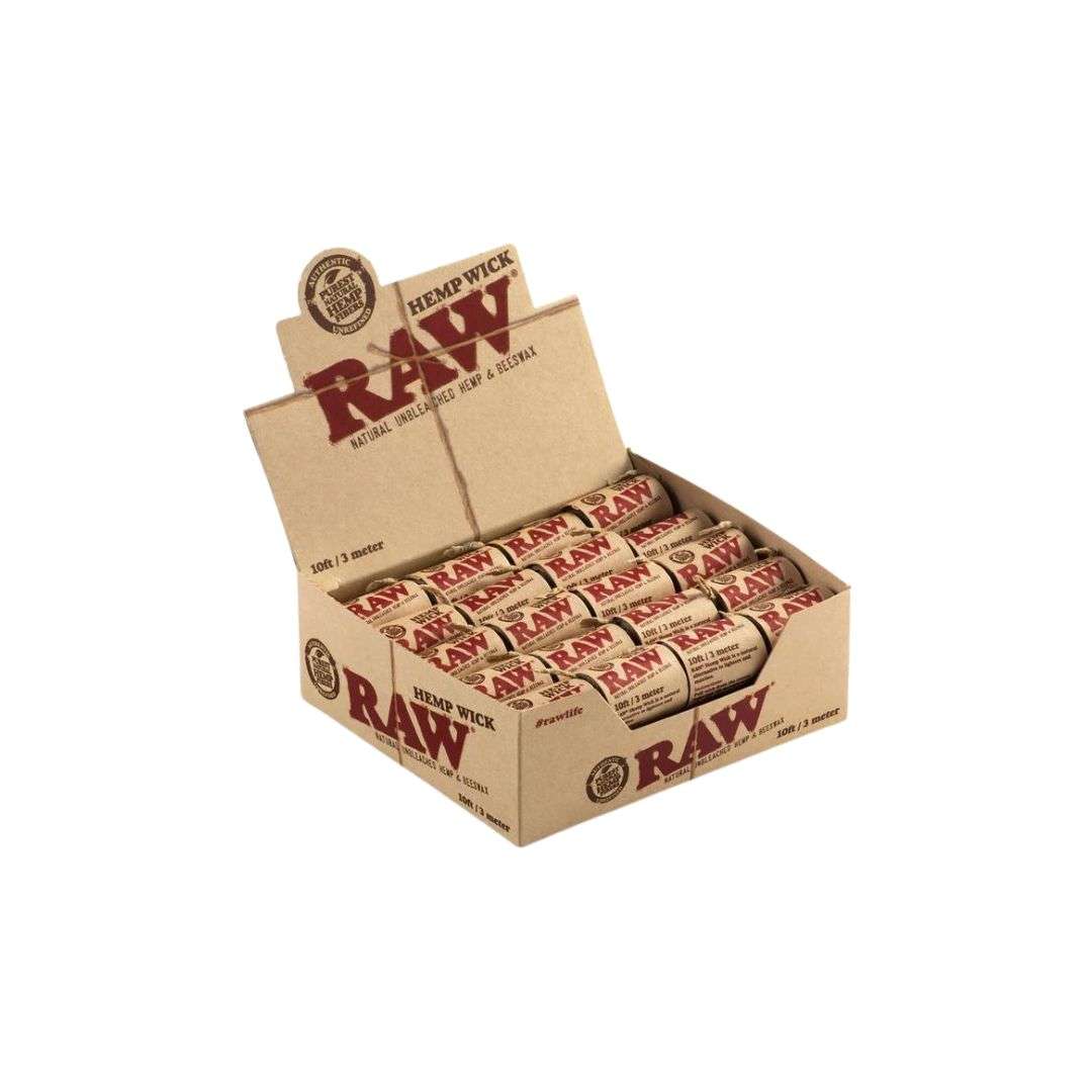 RAW Hemp Wick 3m (40 Rolls per Box)