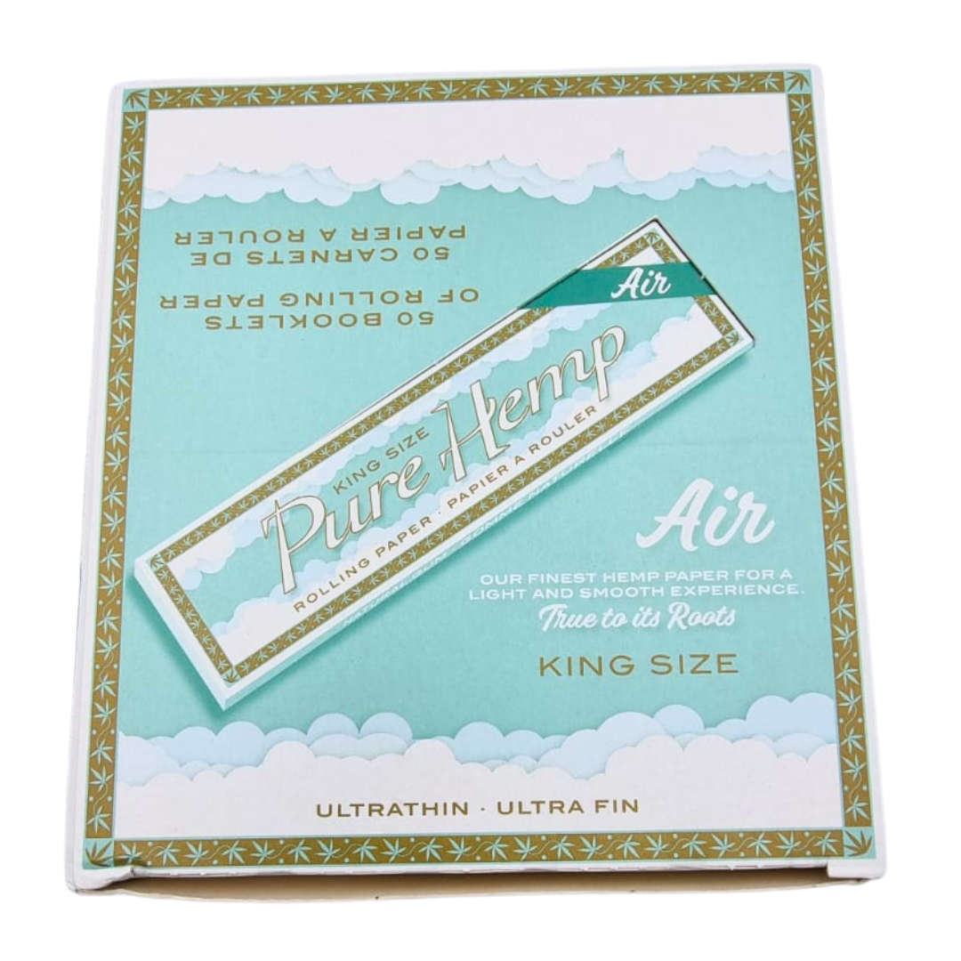 Pure Hemp Air Ultrathin Kingsize Rolling Paper Box of 50