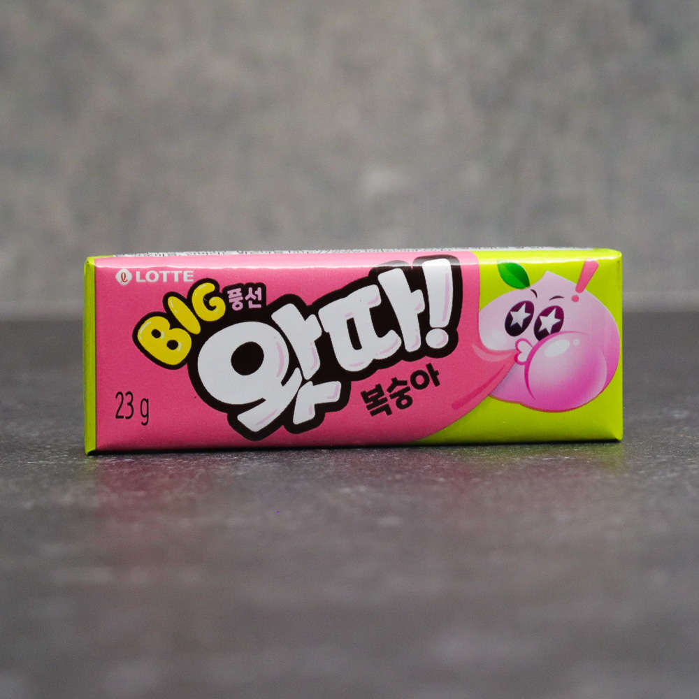 Lotte Watta Peach Big Bubble Gum 23g