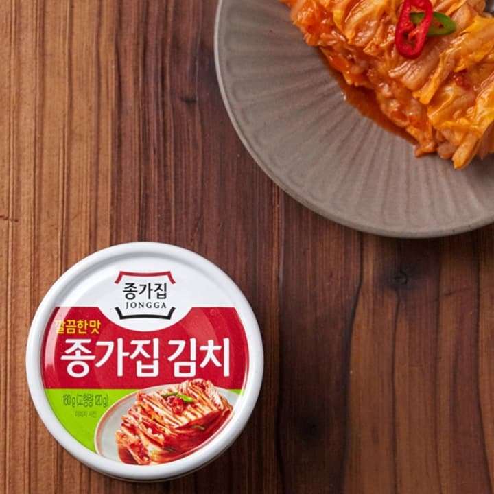 Jongga Roasted Canned Kimchi 160g