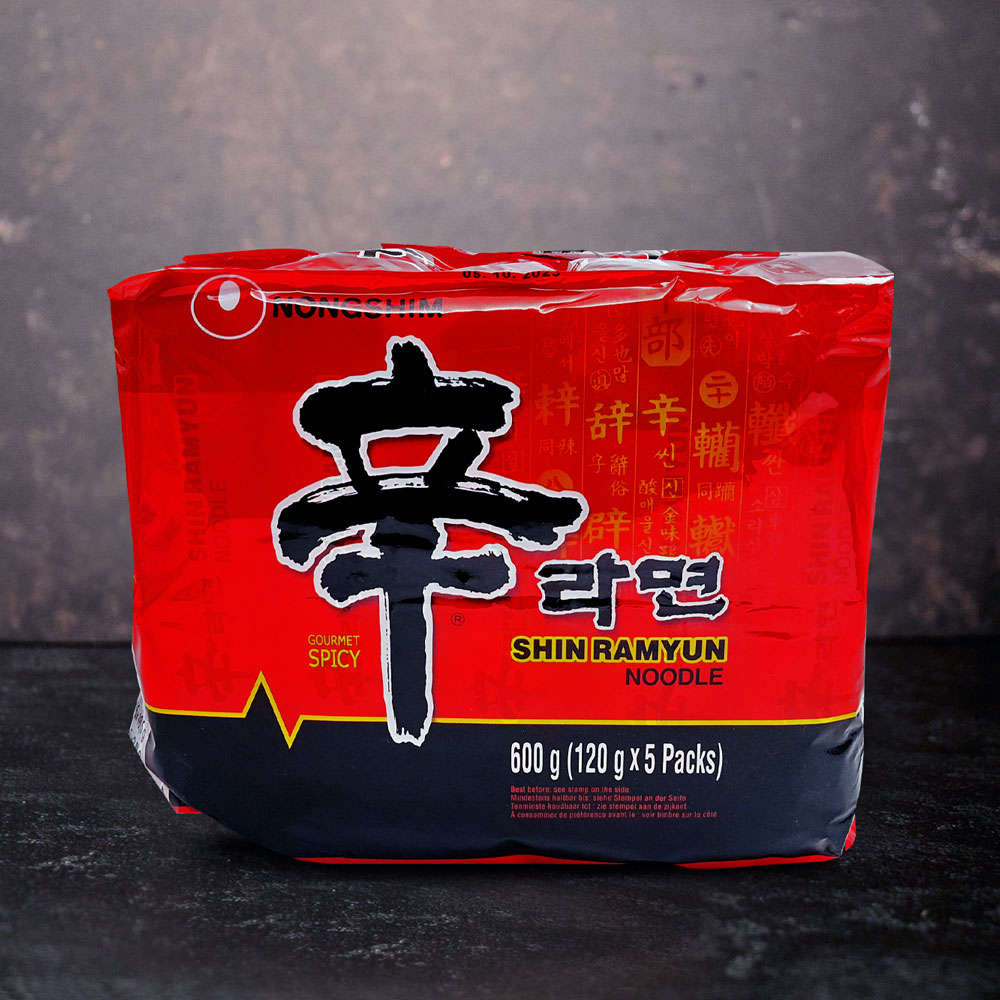 Nongshim Shin Ramyun Noodle Soup 5 Pack 600g