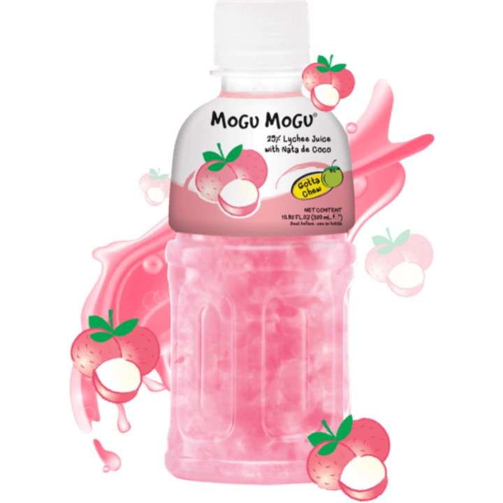 Sappé Mogu Mogu Lychee Drink With Nata De Coco 320ml
