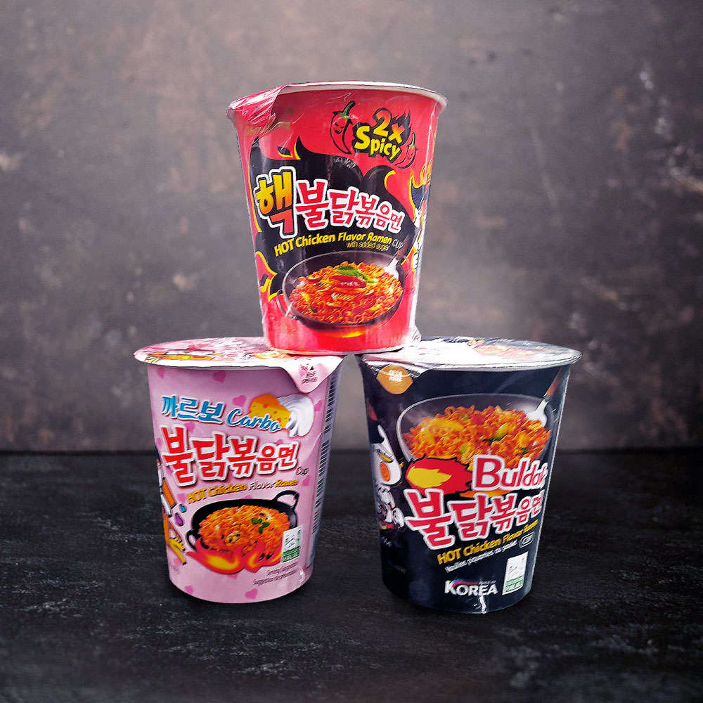 Samyang Buldak 3 Cup Range