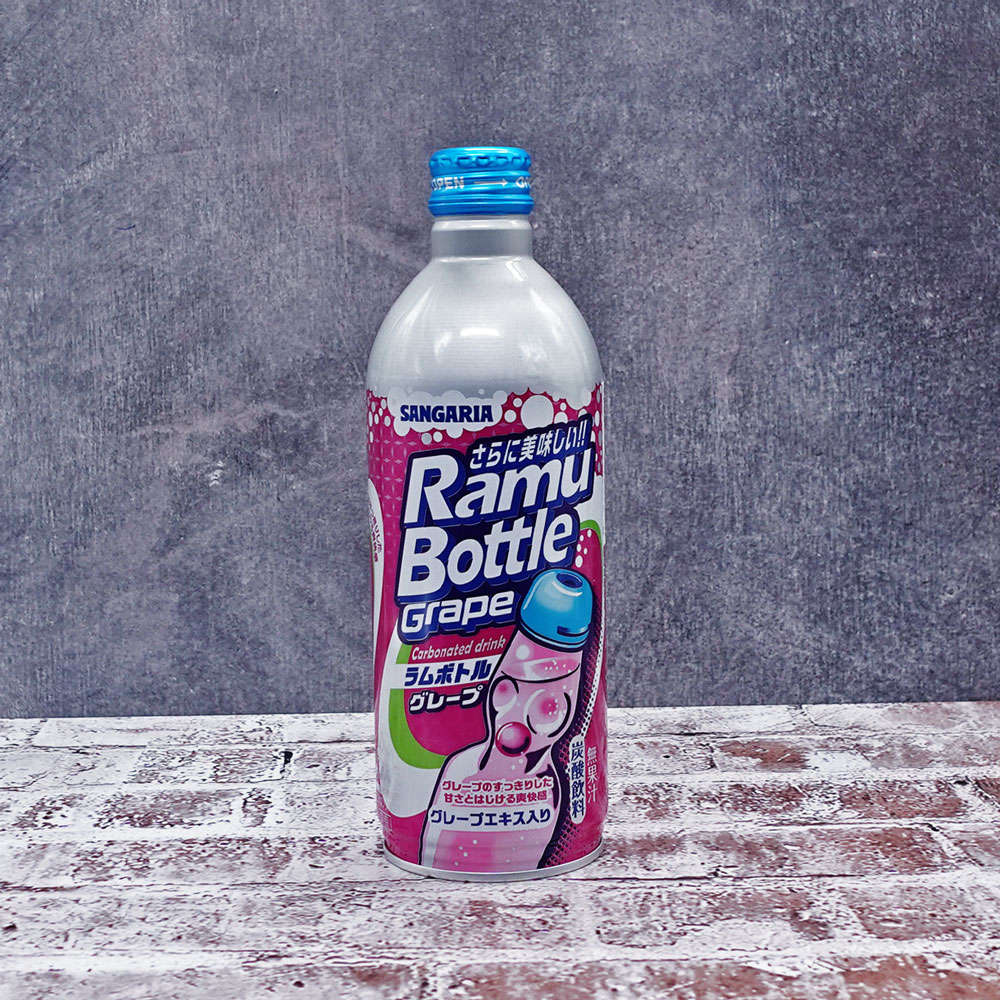 Sangaria Grape Ramune Drink 500ml