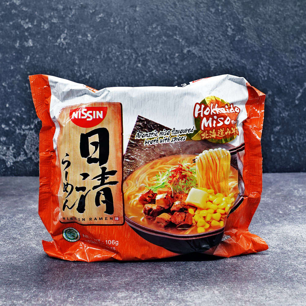 (Nissin) Ramen Hokkaido Miso Flavour Single Packet 106g