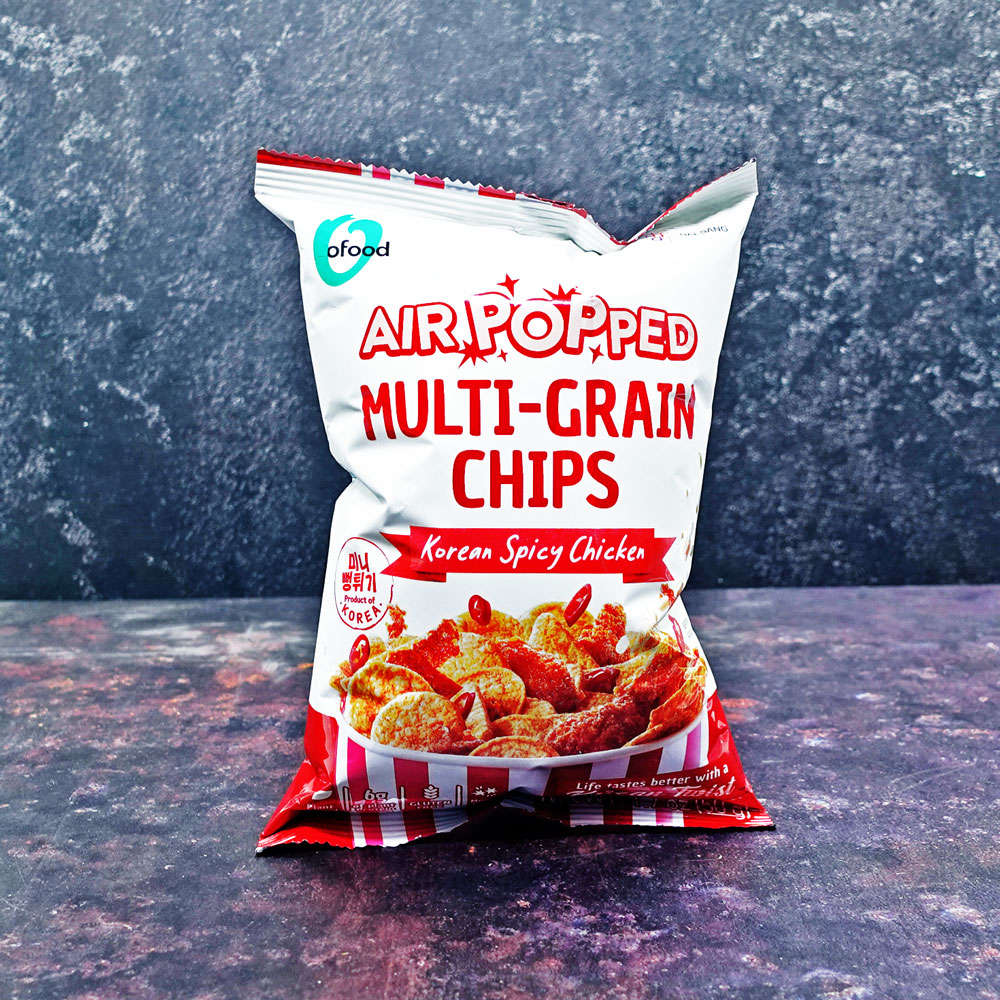 O'food Multi-Grain Chips Korean Spicy Chicken Flavour 50g
