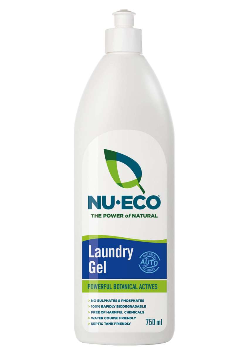 Nu-Eco 100% Bio-degradable Laundry Gel with Powerful Botanical Actives (750ml)