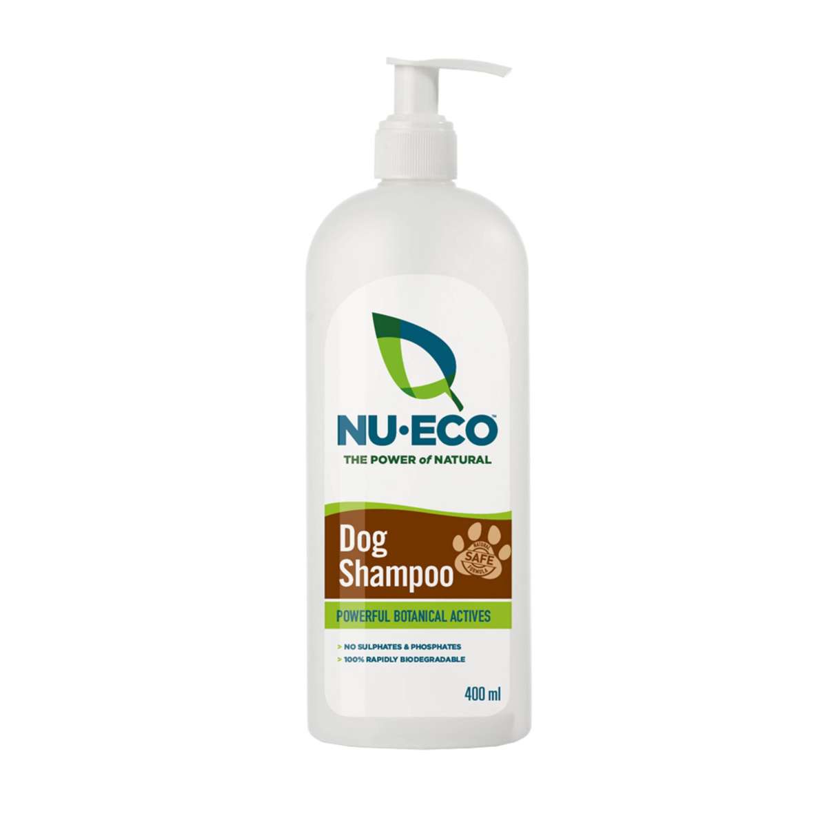 Nu-Eco Bio-degradable Dog Shampoo with Powerful Botanical Actives (400ml)