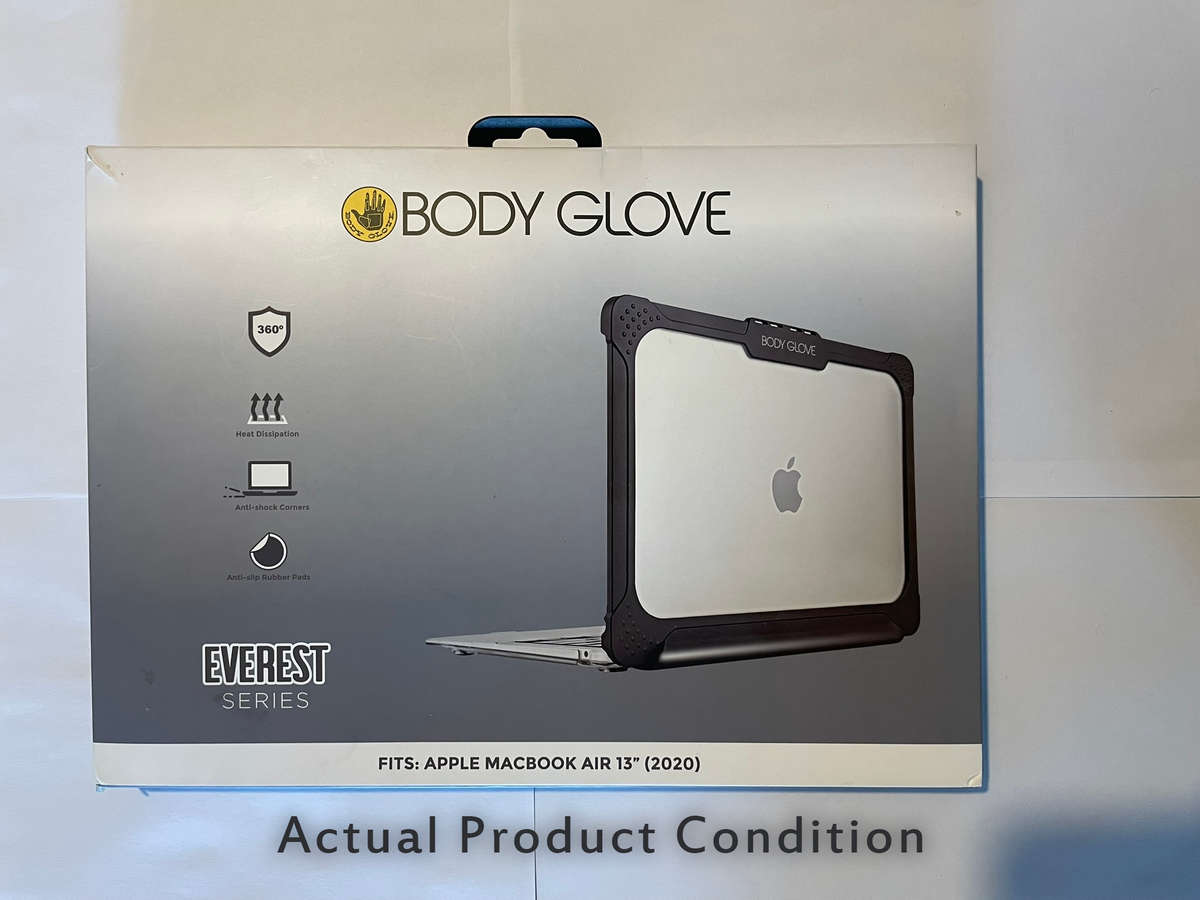 Body Glove Everest Shell Case - Apple Macbook Air 13-inch (2020) (Black Trim) (UNBOXED)