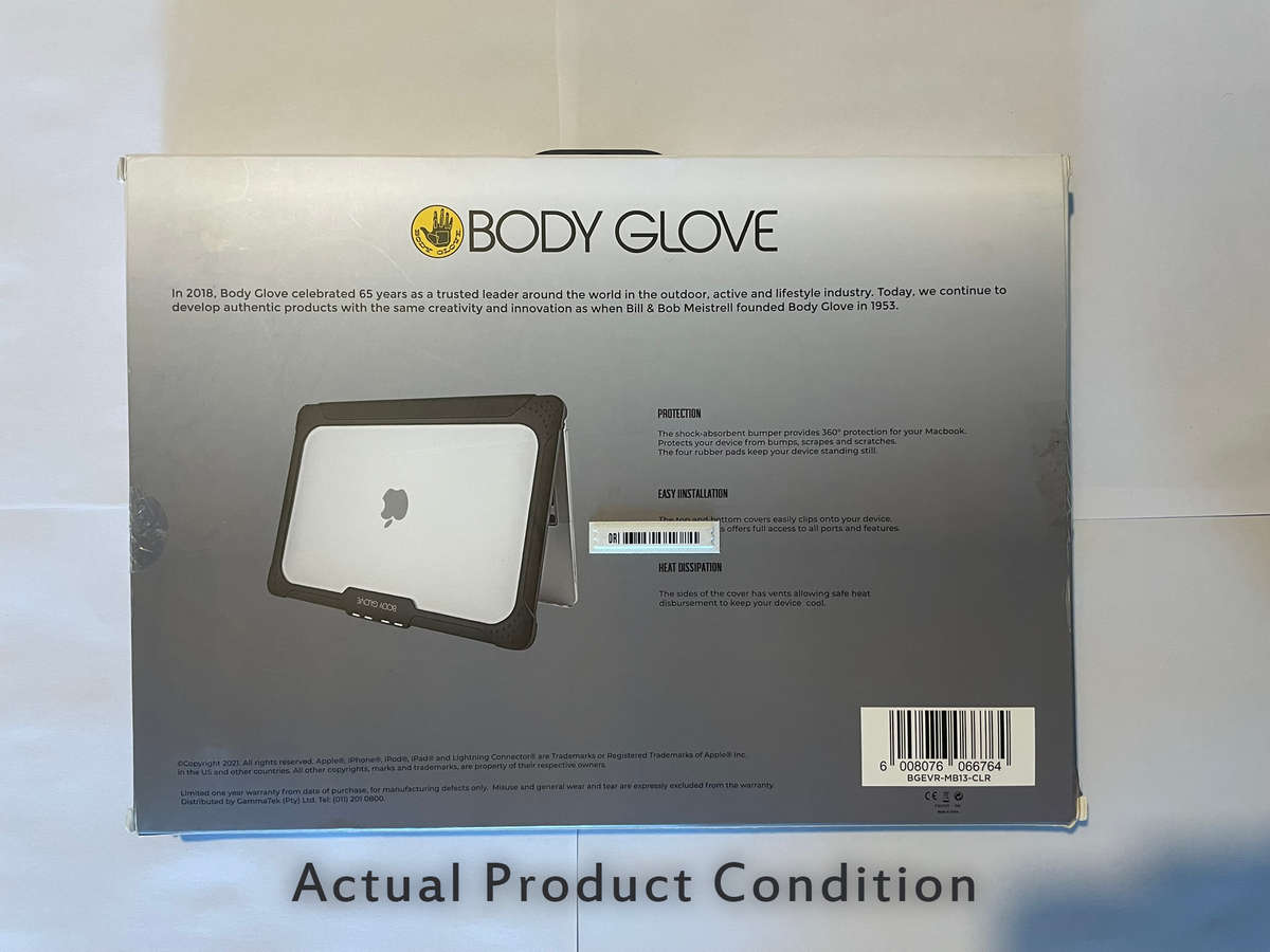 Body Glove Everest Shell Case - Apple Macbook Air 13-inch (2020) (Black Trim) (UNBOXED)