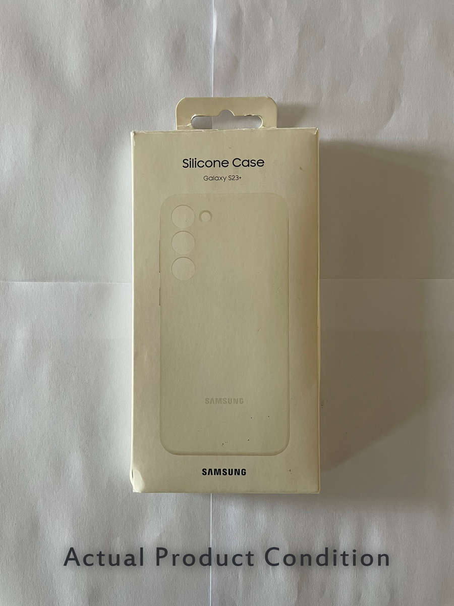 Samsung Original Silicone Case - Samsung Galaxy S23 Plus (Cream) (UNBOXED)