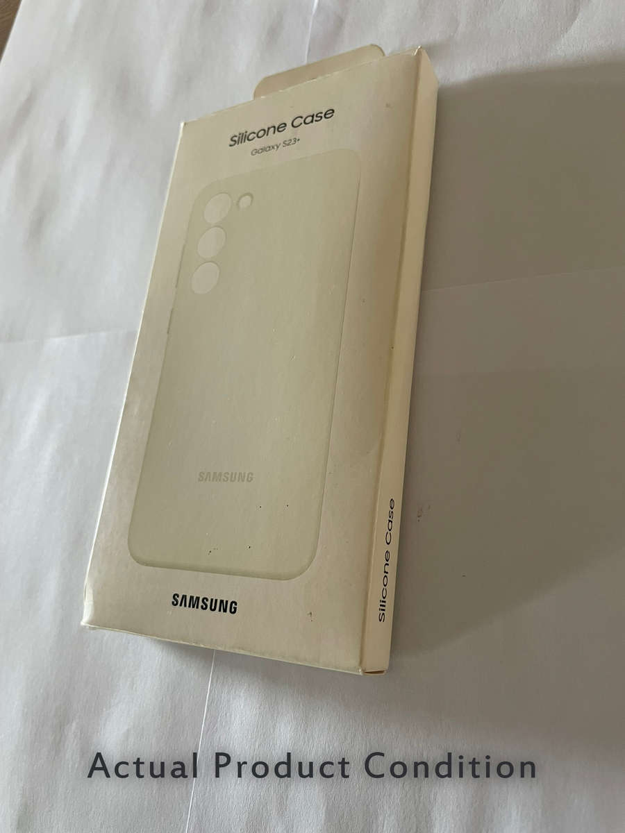 Samsung Original Silicone Case - Samsung Galaxy S23 Plus (Cream) (UNBOXED)