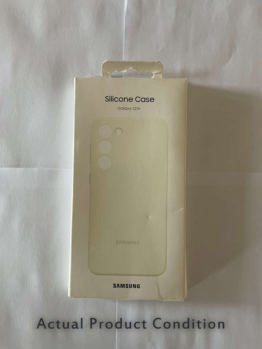 Samsung Original Silicone Case - Samsung Galaxy S23 Plus (Cream) (UNBOXED)