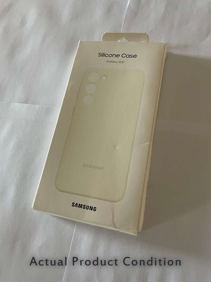 Samsung Original Silicone Case - Samsung Galaxy S23 Plus (Cream) (UNBOXED)