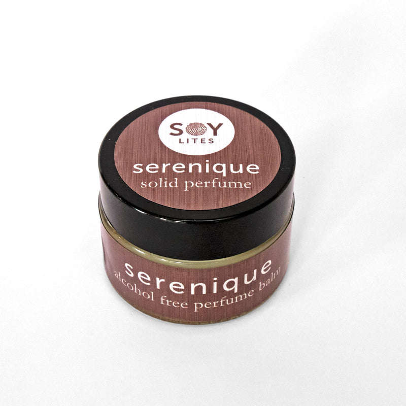 SoyLites SERENIQUE 30ml Solid Perfume- Alcohol-Free, Portable Fragrance Balm