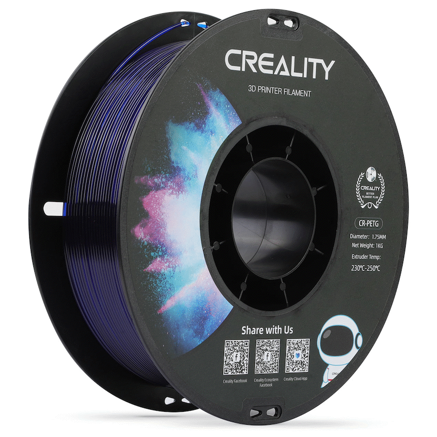 Creality PETG Filament Transparent Blue 1Kg