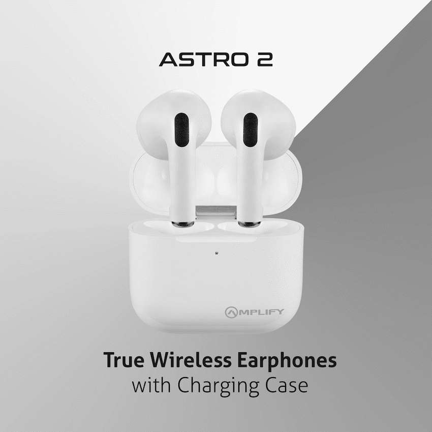 Amplify Astro 2 Series True Wireless Earphones - White