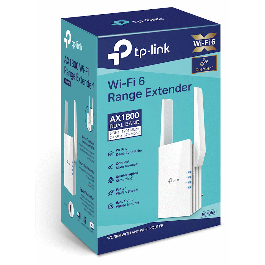 TP-Link RE605X AX1800 Wi-Fi 6 Range Extender